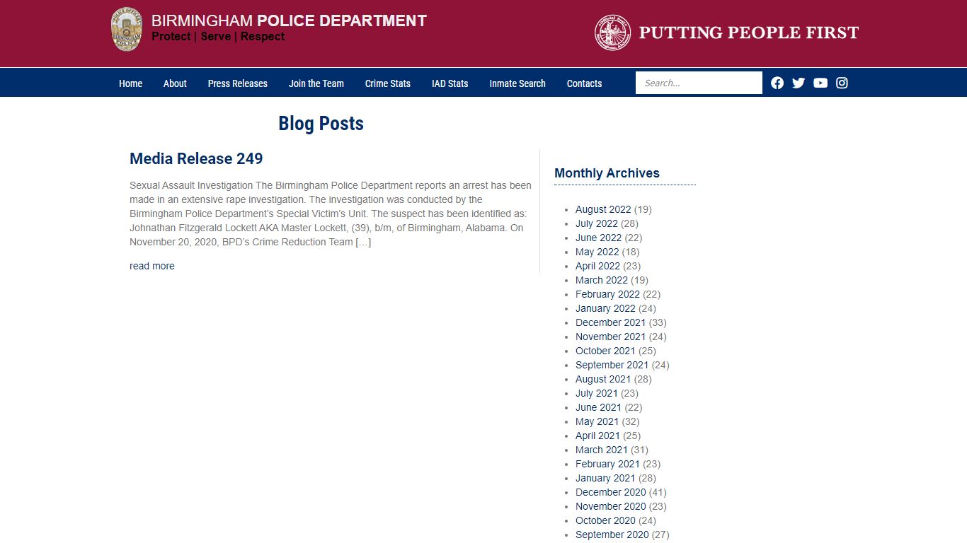 mugshot | Birmingham Police Department