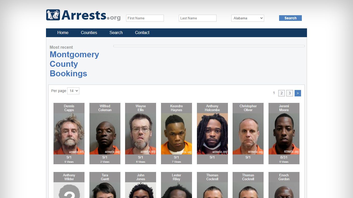 Montgomery County Arrests and Inmate Search